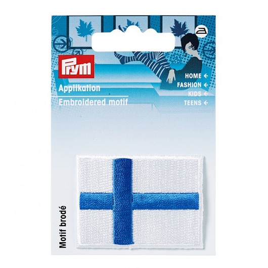 Prym: Silitettävä Suomenlippu -kangasmerkki