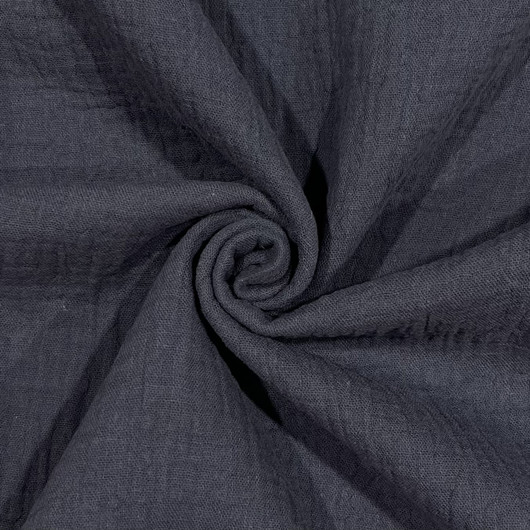 Double gauze: Harsokangas, tumma jeans