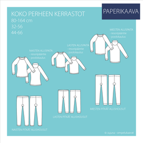 Jujuna, kaavapaketti: Koko perheen kerrastot