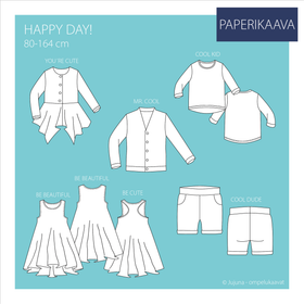Jujuna, kaavapaketti: Happy Day! 80-164 cm