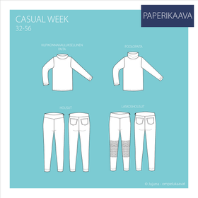 Jujuna, kaavapaketti: Casual week 32-56