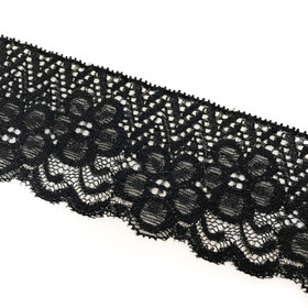 Reunapitsikuminauha 60mm, musta ja valkoinen