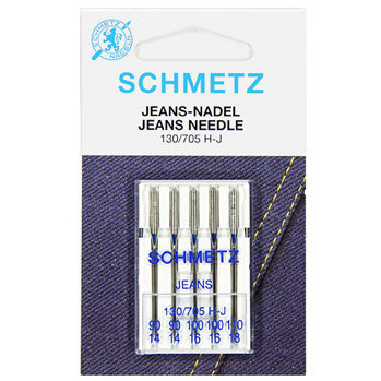 Ompelukoneneula: Schmetz Jeans 90-110