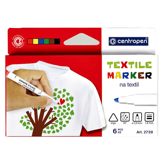 Centropen: Tekstiilitussi, 6kpl