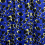 Viskoosi twill: Leopard, sininen - omenanvihreä