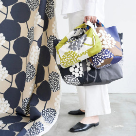 Canvas: Kokka, luonto, tummansininen - beige