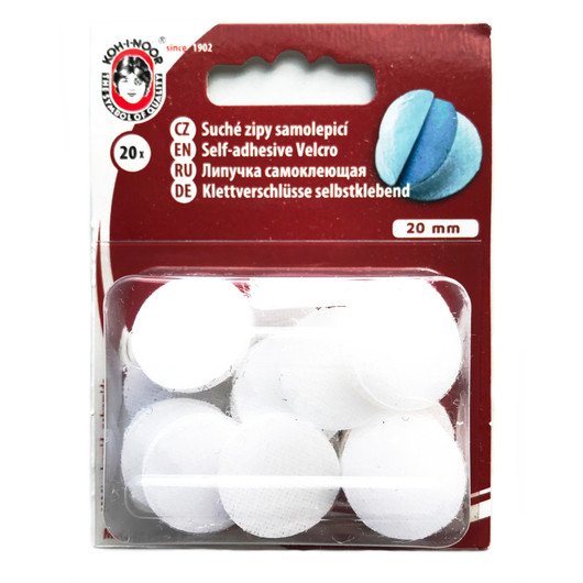 KOH-I-NOORr: Liimattavat tarraympyrät 20mm, 20kpl, musta ja valkoinen