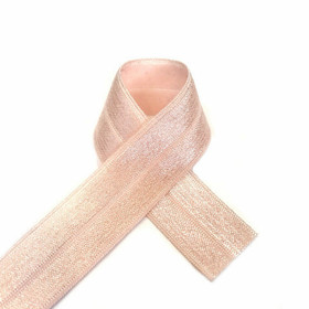 Joustokanttinauha Foe 19mm/1m, nude/hempeä vaaleanpunainen