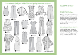 Ottobre design: Woman 34-52, kevät/kesä 2/2020