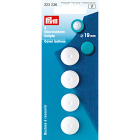 Prym: Päällystettävä nappi 19mm, 4kpl