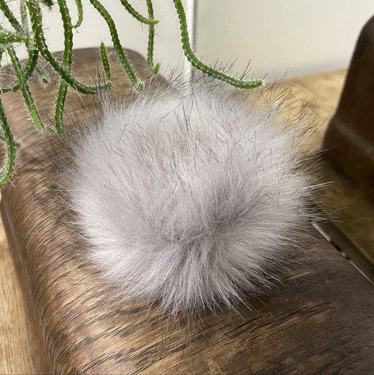 Tekoturkistupsu 12cm, vaaleanharmaa