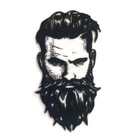 Silityskuva: Mies, mustavalkoinen