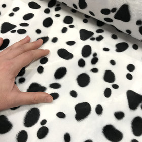 Velboa, kepparikangas: Täplät, mustavalkoinen