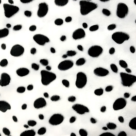 Velboa, kepparikangas: Täplät, mustavalkoinen