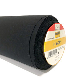 Vlieseline: Vlieseline H 609 joustava tukikangas, musta