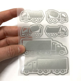 Heijastava silityskuva, kuorma-autot