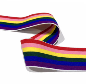 Bokserikuminauha 40mm raita, monivärinen