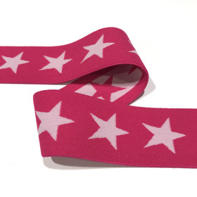 Bokserikuminauha 40mm tähti: pinkki 