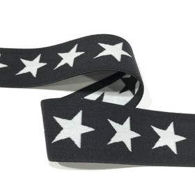 Bokserikuminauha 40mm tähti: tummanharmaa - vaaleanharmaa