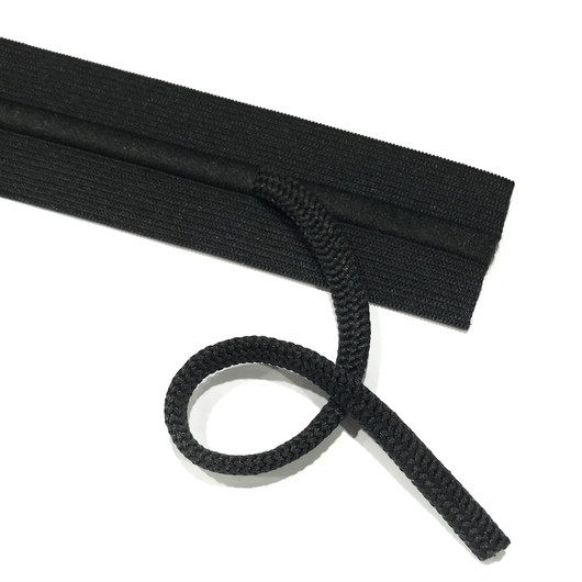 Prym: Nyörikuminauha 38mm, musta/valkoinen