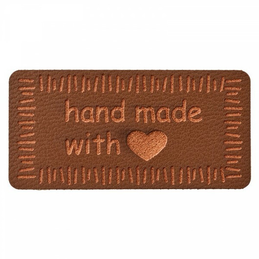 Prym: Hand made with -merkki, 40mm, tummanruskea