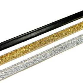 Terenauha: 1cm/3mm kulta, hopea ja keinonahka