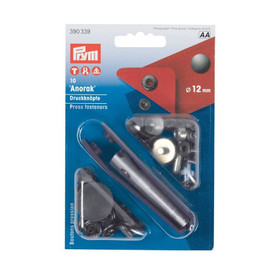 Prym: Anorakkineppari 12mm 10kpl + työvälineet, musta