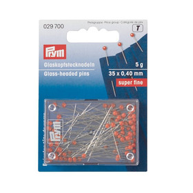 Prym: Nuppineula lasipäinen 35mm, extra ohut