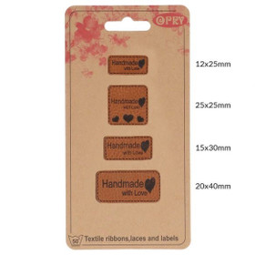 Opry: Handmade with love - merkki 4kpl
