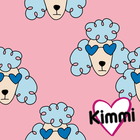 Kimmi: Poodle luomupuuvillatrikoo, vaaleanpunainen