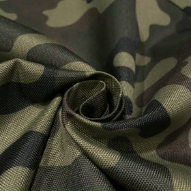 Oxford: Laminoitu polyesterikangas 200g/m2, camo
