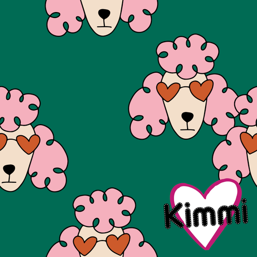 Kimmi: Poodle luomupuuvillatrikoo, vihreä