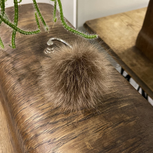 Tekoturkistupsu 8cm, meleerattu ruskea