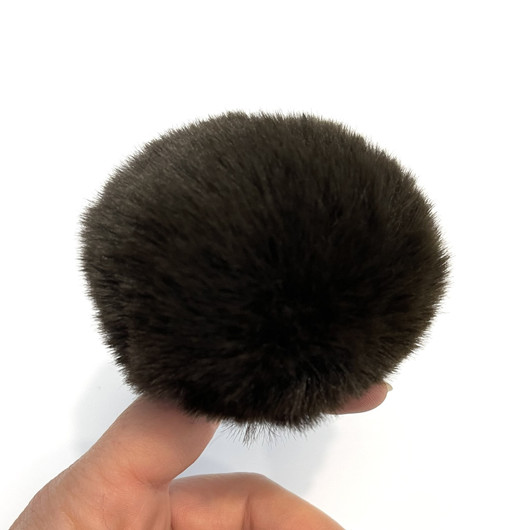 Pehmotupsu 8cm, tummanruskea