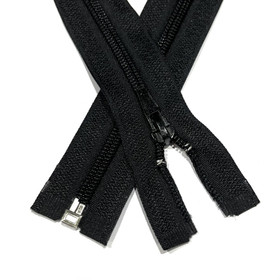 Vetoketju spiraali 6mm avo, musta, 30-80cm