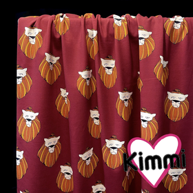 Kimmi: Lion luomujoustocollege, viininpunainen