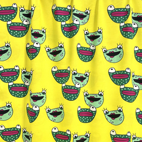 Luomupuuvillatrikoo: Frog, keltainen