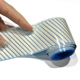 Heijastinnauha raidoilla 50mm, silitettävä 2m