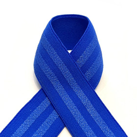 Prym: Bokserikuminauha/alusvaatekuminauha glitteri 30mm, sininen