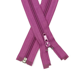 Vetoketju spiraali 6mm avo, fuksia, 30-80cm