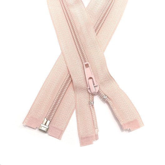 Vetoketju spiraali 6mm avo, puuteri, 30-80cm