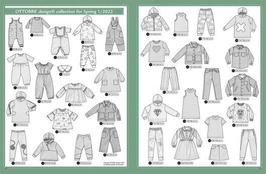 Ottobre design: Kids fashion 62-170cm, kevät 1/2022