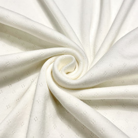 Pitsitrikoo 100% puuvilla: Luonnonvalkoinen