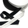 Joustokanttinauha Foe 25mm/1m, musta ja valkoinen