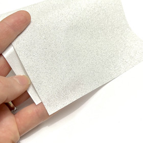 Silityskalvo: Glitteri, valkoinen (Gem Flex)