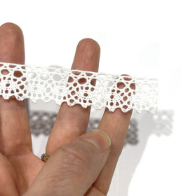 Puuvillapitsi 19mm / 1m, valkoinen