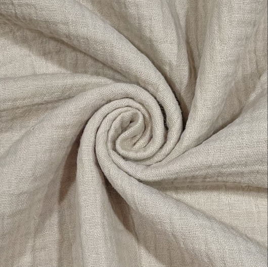 Double gauze: Harsokangas, vaalea beige