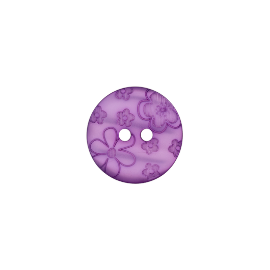 Prym: Nappi kukkakuvio 12mm, violetti