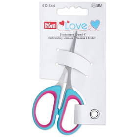 Prym Love: Kirjontasakset 10cm, pinkki-turkoosi