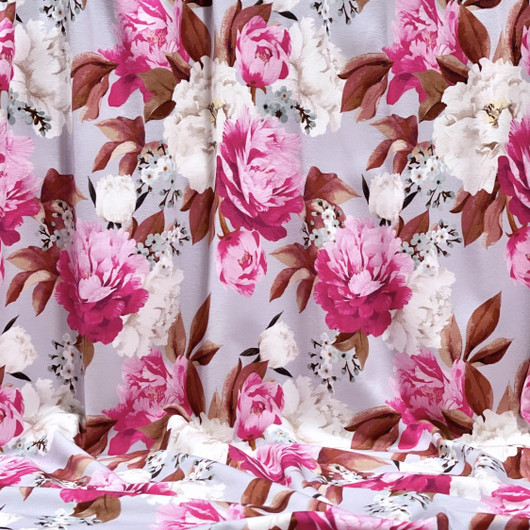 Luomupuuvillatrikoo: Peony, hempeä mauve